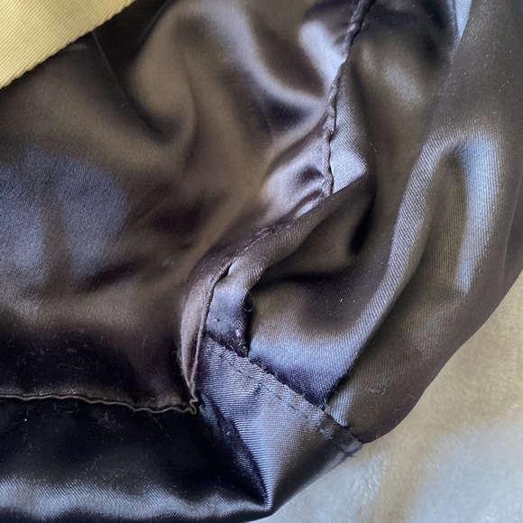 Black & gold VS Pink Messenger bag satin & canvas - Picture 11 of 16